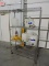 Stainless Steel 4-Level Rolling Rack with Forklift Battery Water