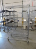 5-Shelf Stainless Steel Wire Rolling Rack / 48