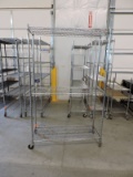 3-Shelf Stainless Steel Wire Rolling Rack / 48