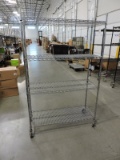 4-Shelf Stainless Steel Wire Rolling Rack / 48