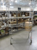 5-Shelf Stainless Steel Wire Rolling Rack / 48