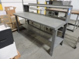 Steel Work Bench with Shelf / 72