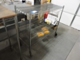 3-Shelf Rolling Wire Rack / 48