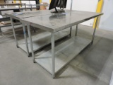 Stainless Steel 2-Level Prep Table / 72