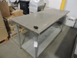 Stainless Steel 2-Level Prep Table / 72