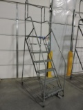 7-Step Rolling Steel Warehouse Stairs / 70