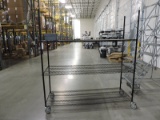 3-Shelf Rolling Wire Rack / 72