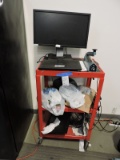3-Level Steel Rolling Computer Cart / 24