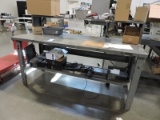 Steel Work Bench with Shelf / 72