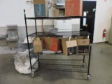 4-Level Rolling Wire Shelf / 60