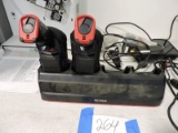 Lot of 4 Warehouse Inventory Scanner Guns by KEYENCE with Charger (distant)