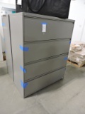 Lateral File Cabinet / Steel / Gray / with Key -- 42
