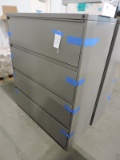 Lateral File Cabinet / Steel / Gray / with Key -- 42