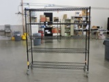 5-Shelf Wire Rolling Rack / 72