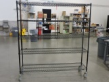 5-Shelf Wire Rolling Rack / 72