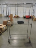 Stainless Steel 3-Level Wire Rolling Rack / 48