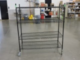 4-Shelf Wire Rolling Rack / 60