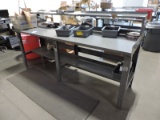 Steel Work Bench with Shelf / 96
