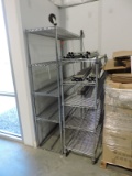 Pair of Stainless Steel Wire Rolling Racks / 48