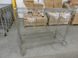Stainless Steel 3-Shelf Rolling Cart / 48