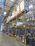 Tall Industrial Pallet Racking / 10 Sections / Totalling: 25' Tall X 83' Long