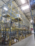 Tall Industrial Pallet Racking / 10 Sections / Totalling: 25' Tall X 83' Long