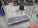 Steel Rolling Warehouse Cart -- Platform is 60