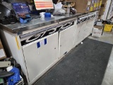 LISTA 3-Part Shop Cabinets with Stainless Steel Counter Top