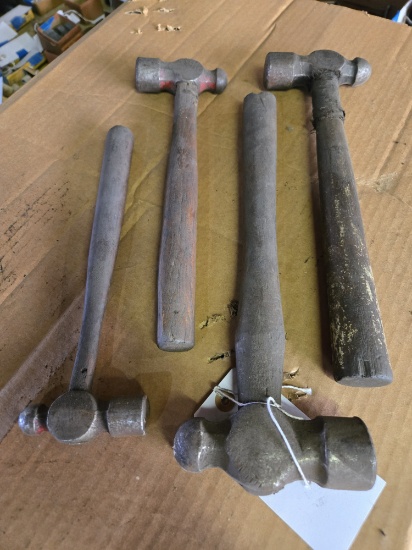 Lot of 4 Ball Peen Hammers