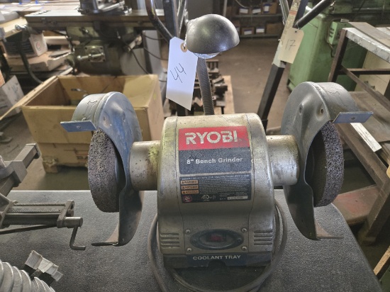 RYOBI 8" Bench Grinder with Light