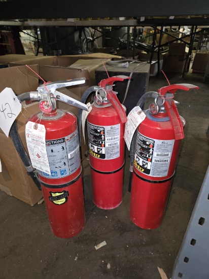 Lot of 3 Fire Extinguishers