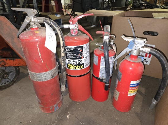 Lot of 4 Fire Extinguishers