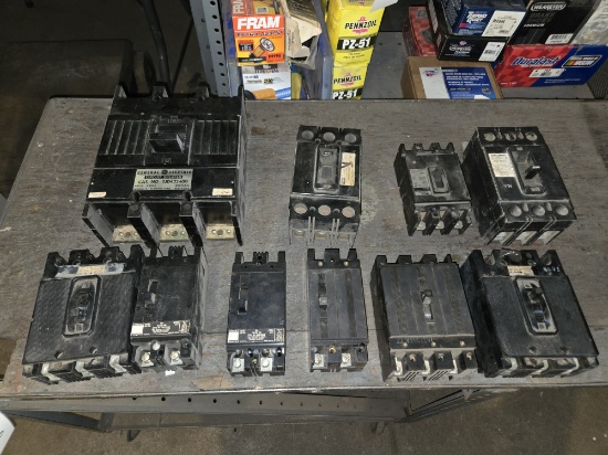 (10) Asst. Used Breakers