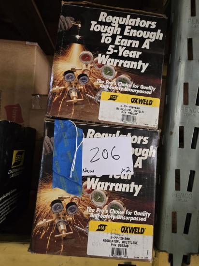 New ESAB Oxygen & Acetylene Gas Regulators