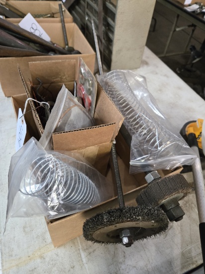 Buffing & Grinding Wheels, Springs, Asst. Wire Etc.
