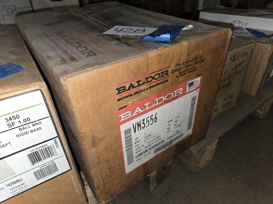 New Baldor VM3556, 1 HP, 3 Ph, 56C Frame Electric Motor