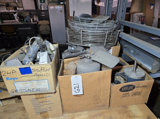 Electric Motors, Fans, Cages & Misc. Parts
