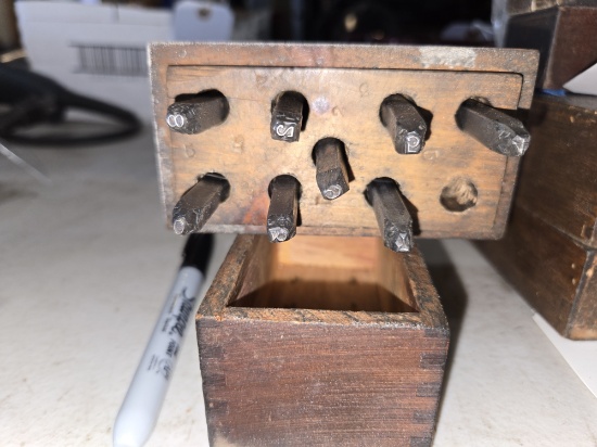 Tiny Number Punches - missing one.