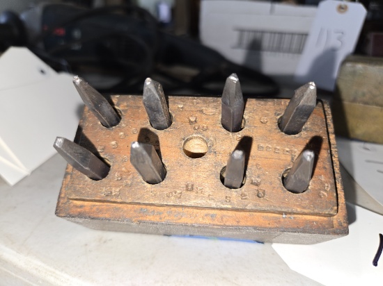 Microscopic Number Punch Set - missing one