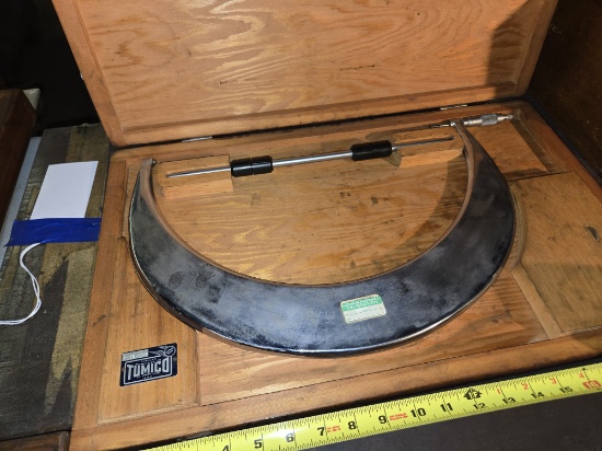 Giant TUMICO Caliper Micrometer with Wooden Case