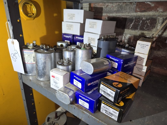 Large Lot of Mostly New Run Capacitors