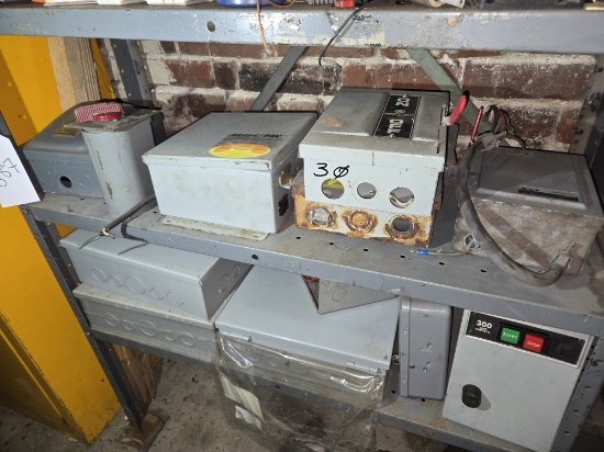 Various Safety Switches, New Mounting Boxes, Starters