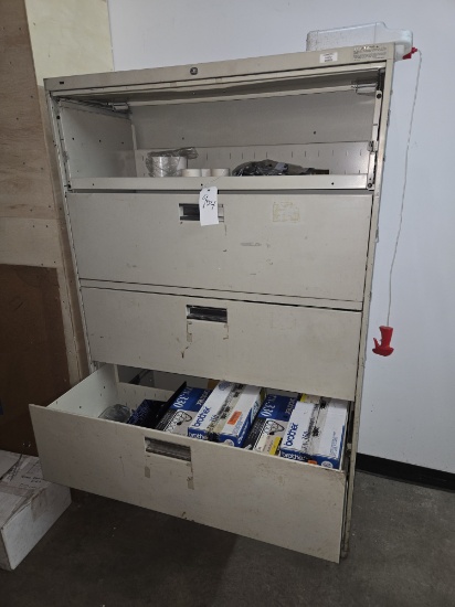 Steel Lateral File Cabinet and Brother Ink Cartridges