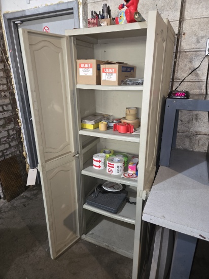 Plastic Utility Cabinet -- 70" Tall