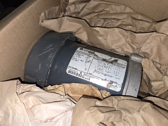 GE Electric Motor  - 1/3 HP - 3 Phase - 5K33JNA943A - Cat # K253