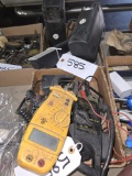 (2) Boxes Voltmeters, Speakers Etc.