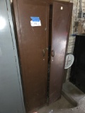 Steel 2-Door Clothes Storage Cabinet and Contents