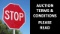 Auction Terms and Conditions - Please Read