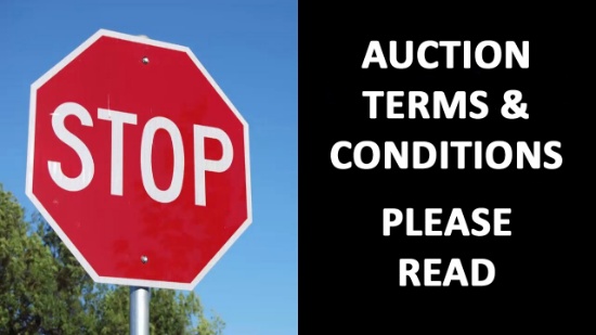 Auction Terms and Conditions - Please Read