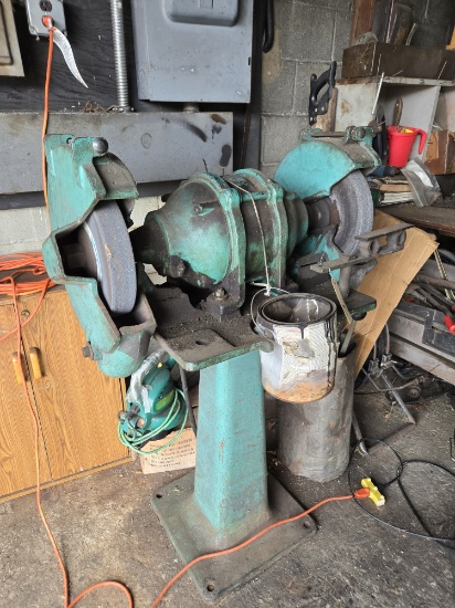Heavy Duty Double End Pedestal Grinder